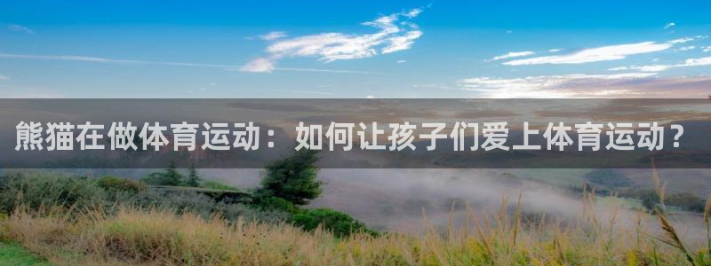 中欧体育集团：熊猫在做体育运动：如何让孩子们爱上体育运动？