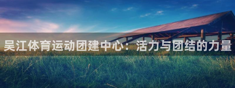 中欧体育ac米兰：吴江体育运动团建中心：活力与团结的力量
